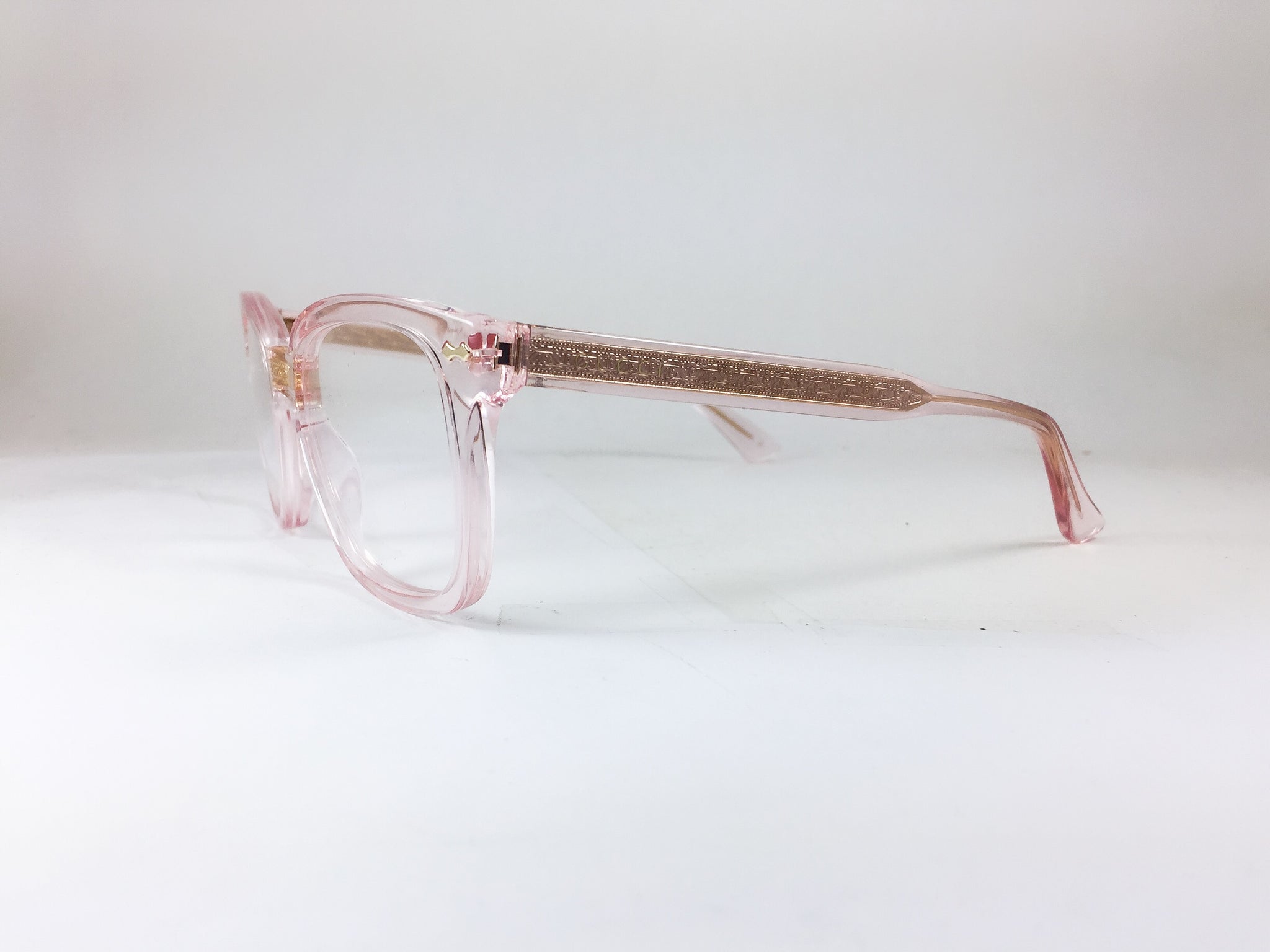 Gucci pink clear glasses best sale